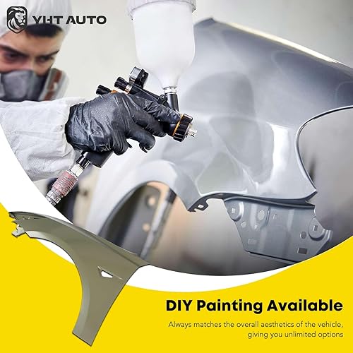 Miniatura 7 de YHTAUTO Guardabarros delantero izquierdo del lado del conductor de acero imprimado compatible con Tesla Model 3 2017 2018 2019 2020 2021 2022 2023