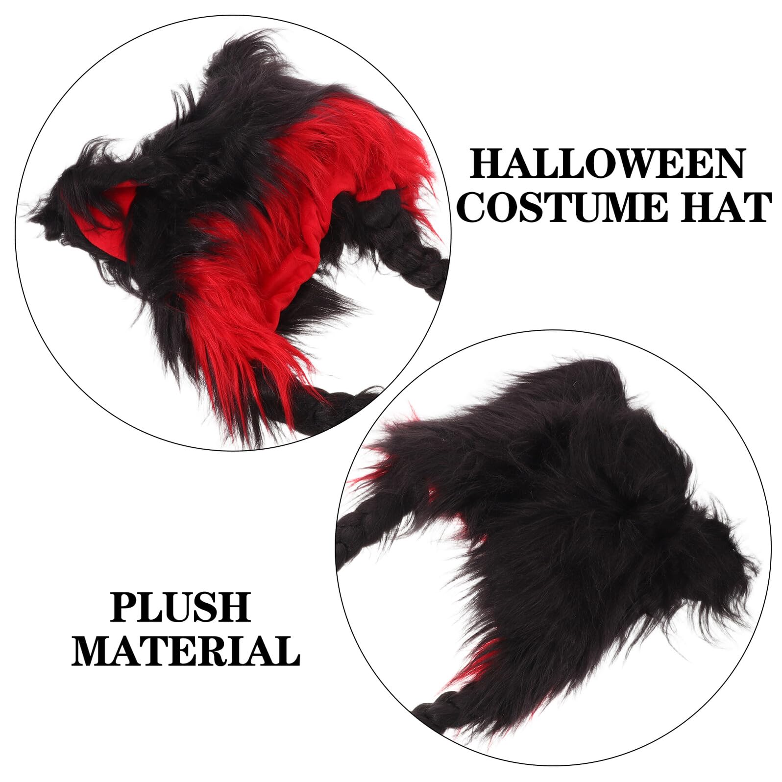 Abaodam Gorro Peludo con Orejas para Mujer Cálido y Protección para Orejas Gorro Kawaii Animal para Otoño Invierno para Cosplay y Uso Diario
