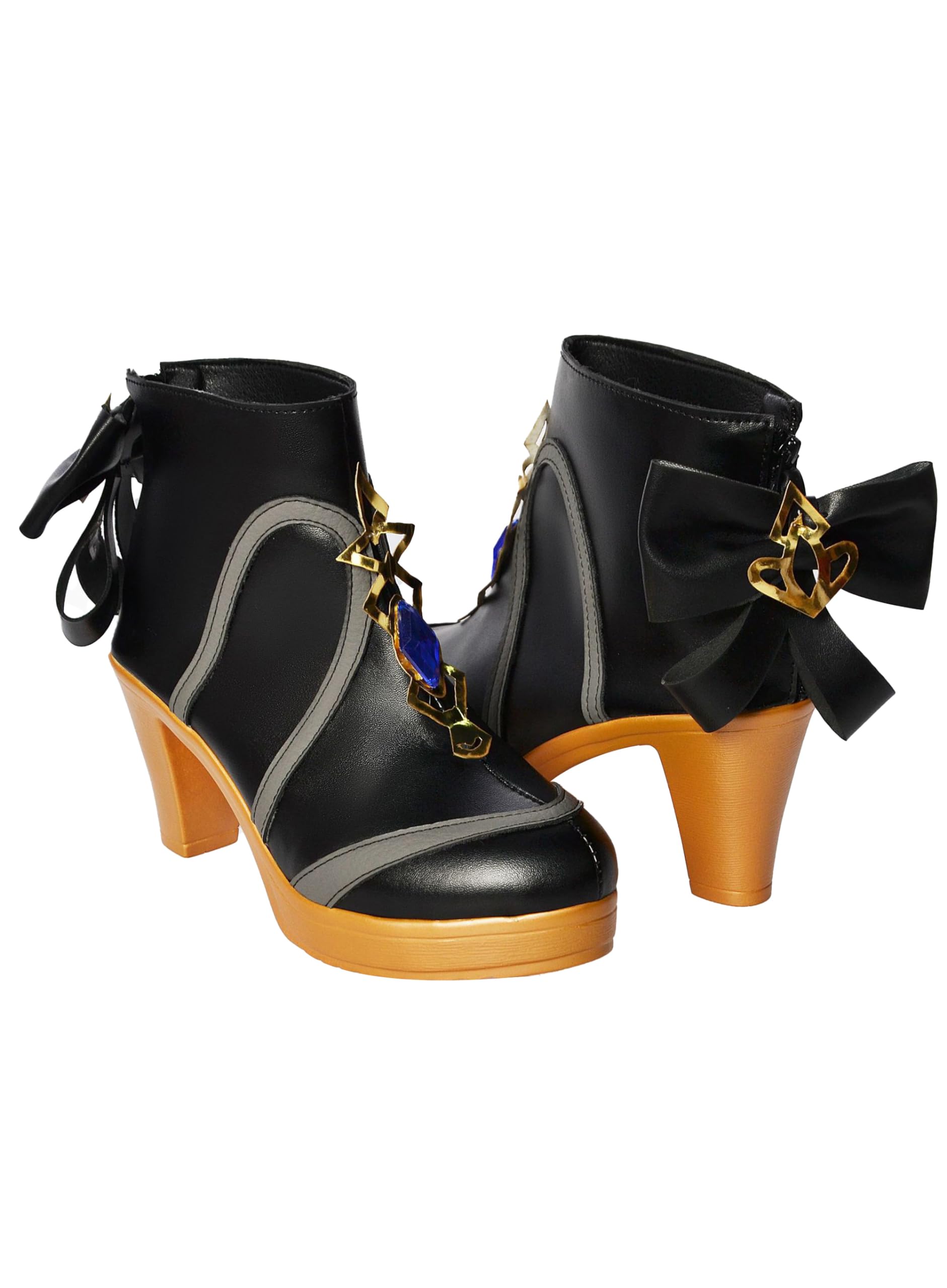 Genshin Impact Navia Cosplay Shoes for Halloween, Anime and Game Conventions(41)