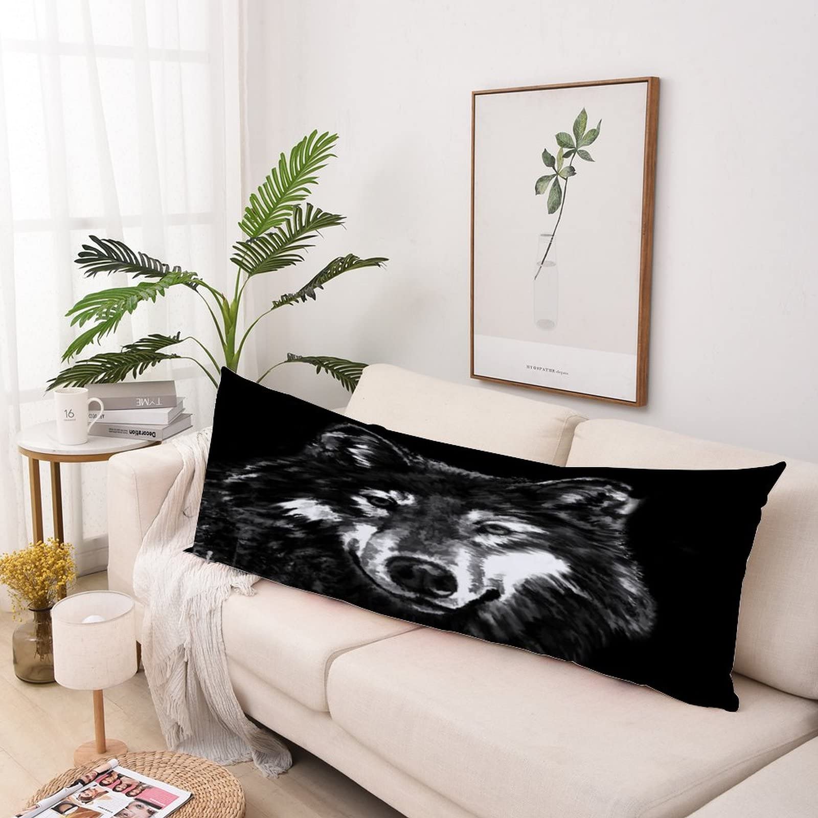 Wolf Pillow Cute Wolf Body Pillow Cover Ultra Soft Body Pillowcase
