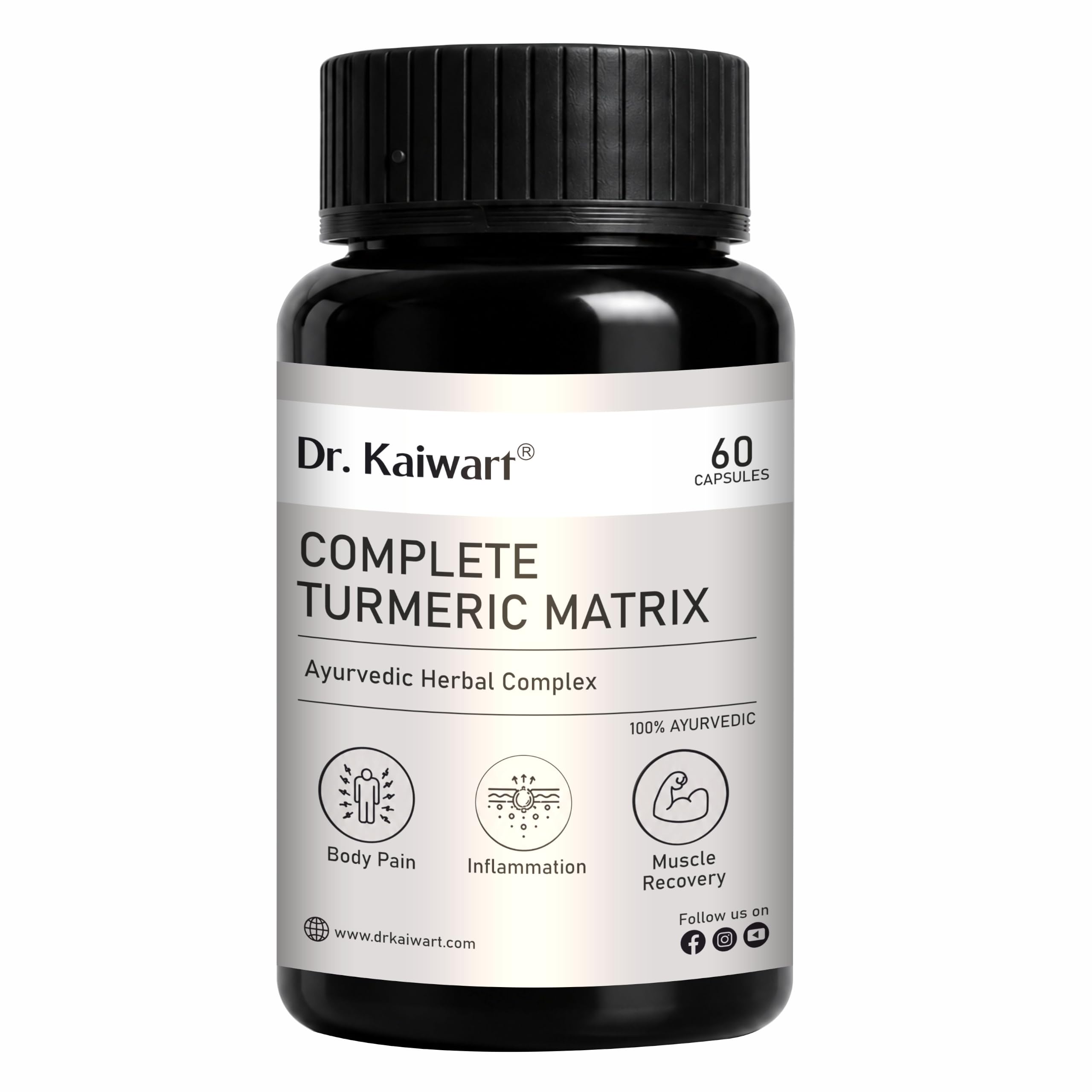 Complete Turmeric Matrix Capsules | 500mg Curcuma Longa Extract | Ayurvedic Herbal Complex | Antioxidant & Daily Wellness Support | 60 Capsules-picture-10