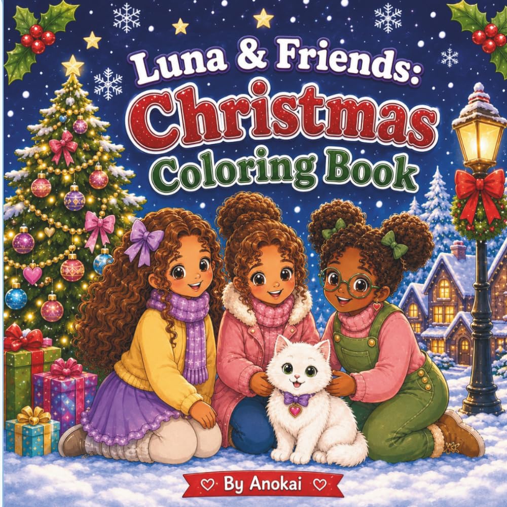 Luna & Friends: Christmas Adventure Colouring Book