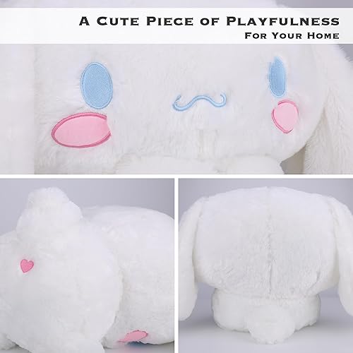 Miniatura 4 de Juju - Peluche Kawaii Blanco (20 pulgadas) - Lindos Animales de Peluche Kawaii - Peluches Grandes de Animales de Peluche - Peluches Grandes Lindos -