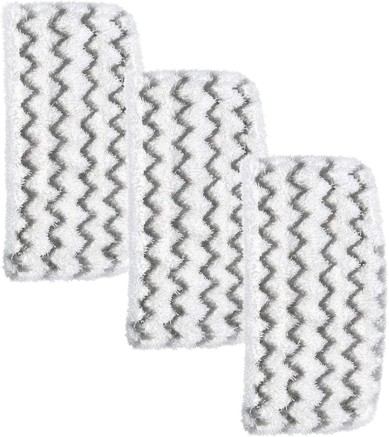 ConPus 3 Pack Microfiber Steam Mop Pads Replacement for Shark Steam Mop S1000, S1000A, S1000C, S1000WM, and S1001C, Dirt Grip Cleaning Pads