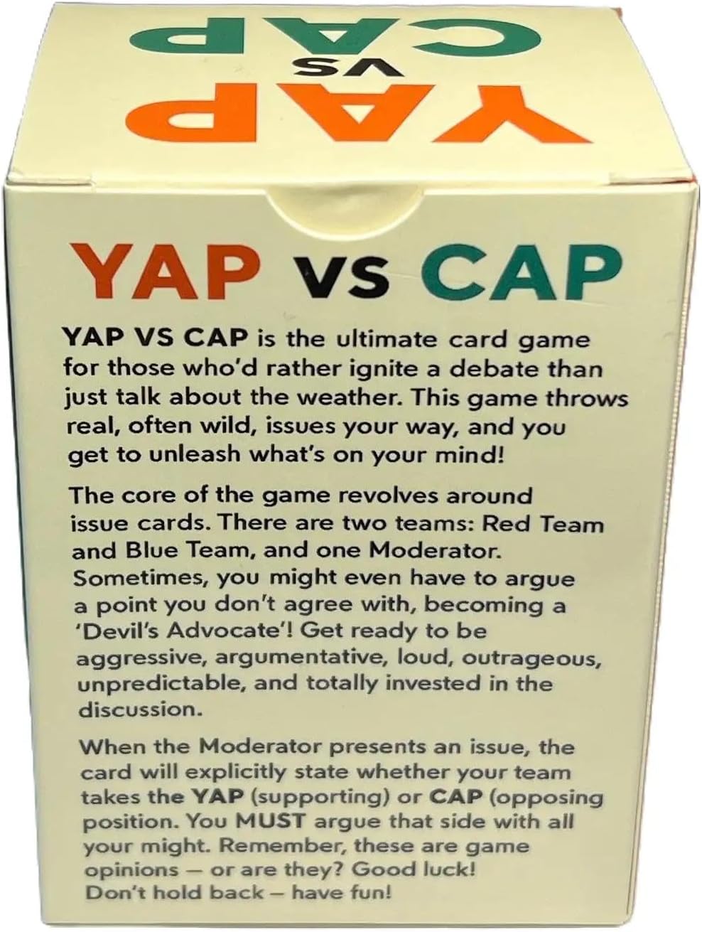 The Party Game of Yappin & Cappin - Fun Social Party Game for Gatherings with Bold Opinions and Wild Debates - Image 8