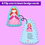 KRAFUN Débutant Licorne 5 pcs Cartes de lacing pour les enfants Âge 3+ | 5 princesse & Licorne cartes de laçage. Construit des compétences motrices fines. Instructions pour l'école maternelle & jeu de tout-petits