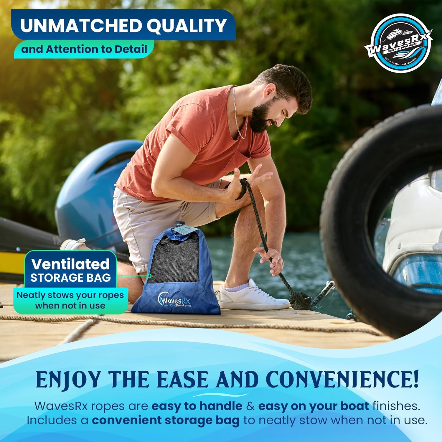 Snapklik.com : Premium Nylon Boat Dock Lines & Ropes For Docking ...