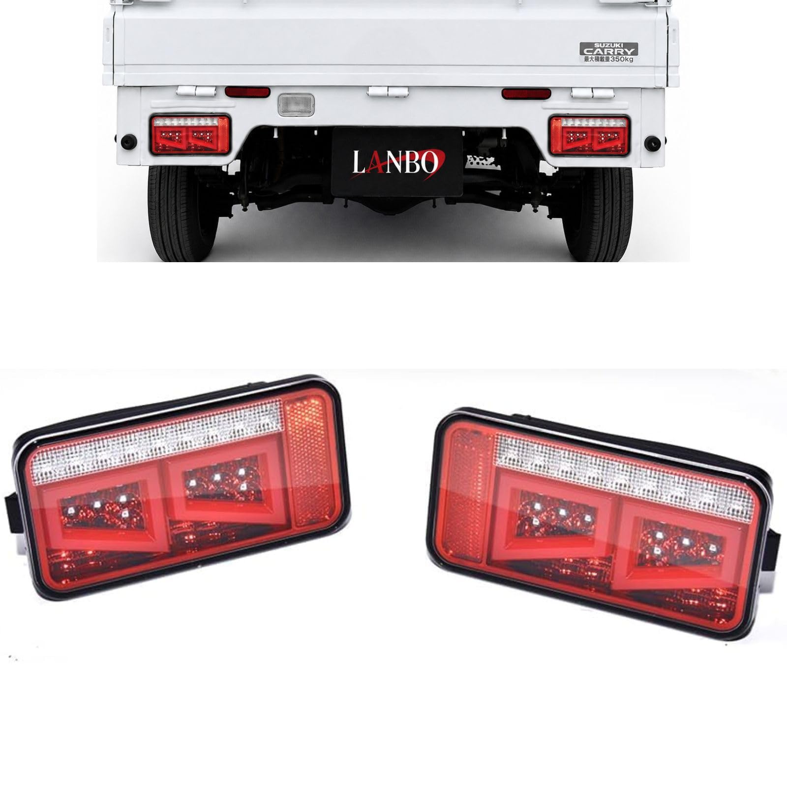DA16TスーパーキャリィLEDテールランプ Amazon | BMJAPAN キャリイ スーパーキャリイ DA16T LEDテールランプ