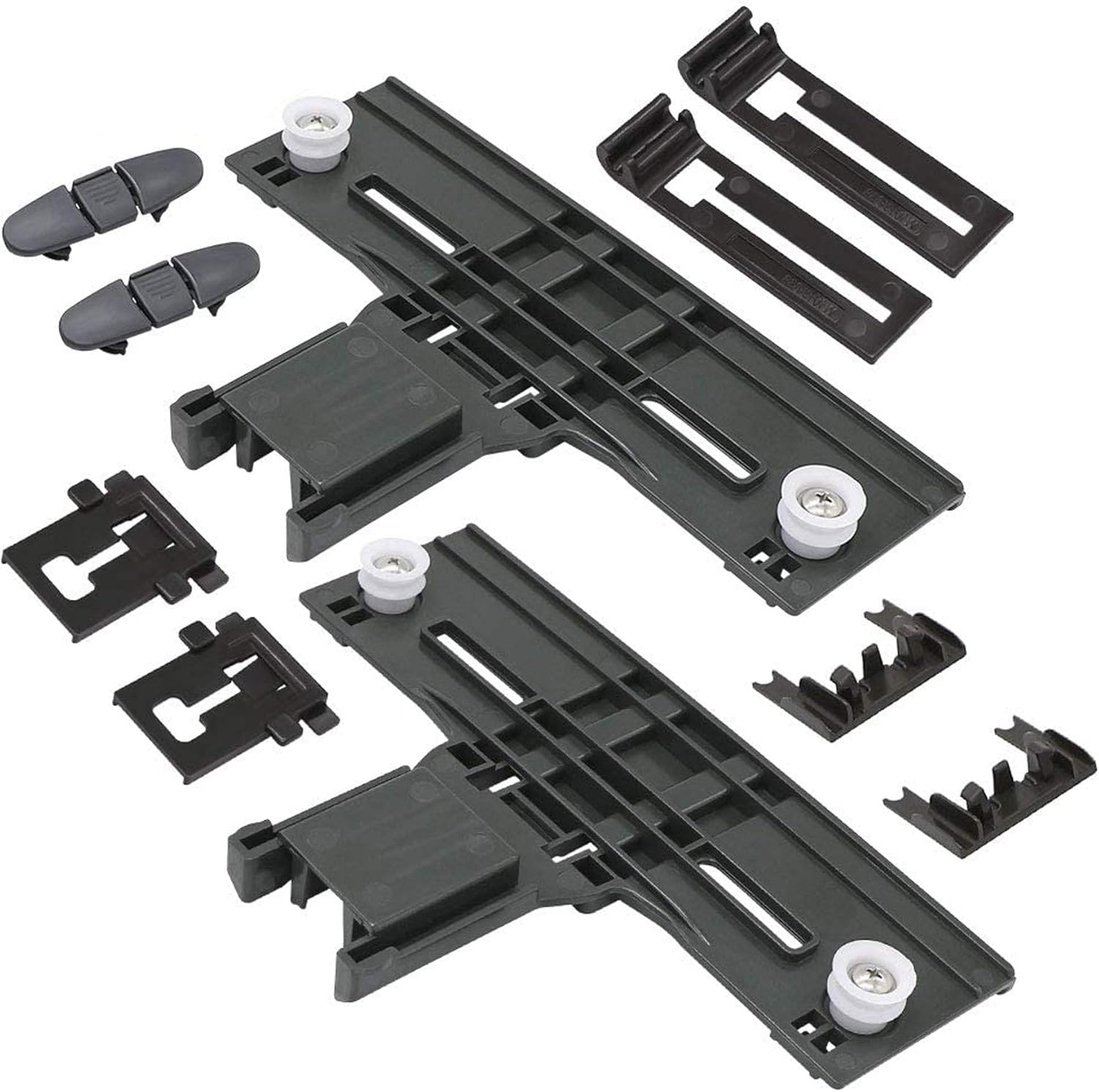 W10350376 Dishwasher Upper Top Rack Adjuster Parts Kit With W10250160 w10195840