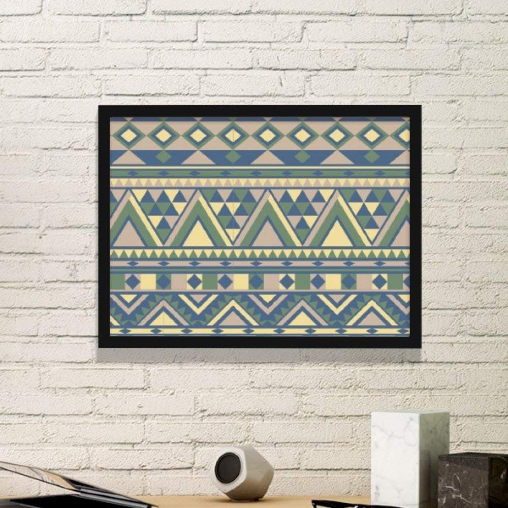 Stickers muraux cadre photo motif scandinave bleu jaune pour salon moderne