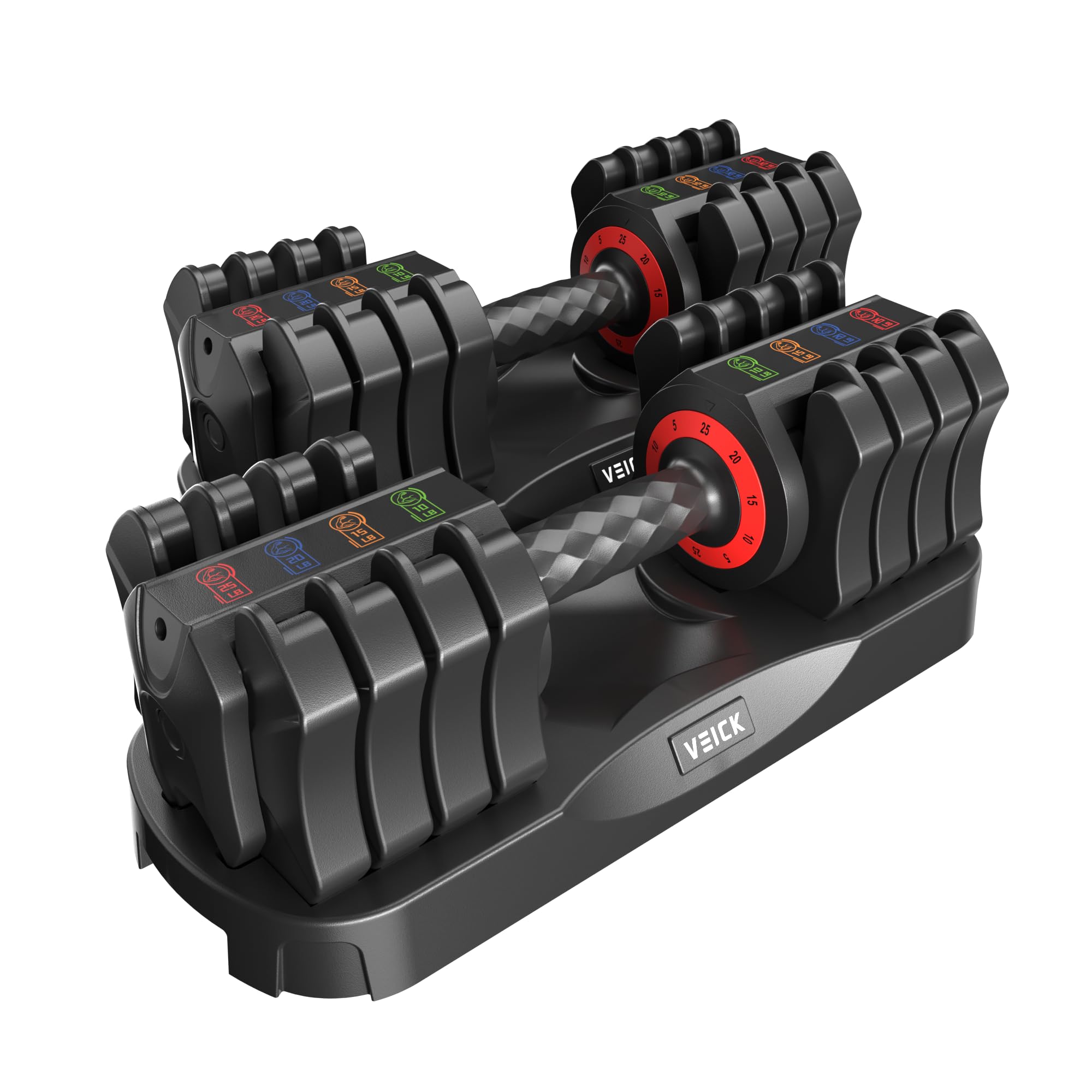 VEICK 25lb Pair Adjustable Dumbbells