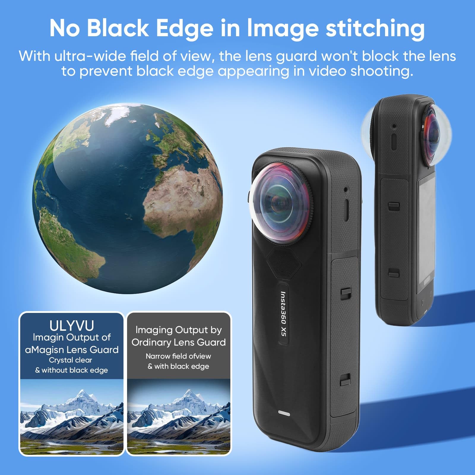 Kit Protection Complet Pour Insta 360 X5 – Coque Rigide, Silicone, Protecteurs écran Et Objectif