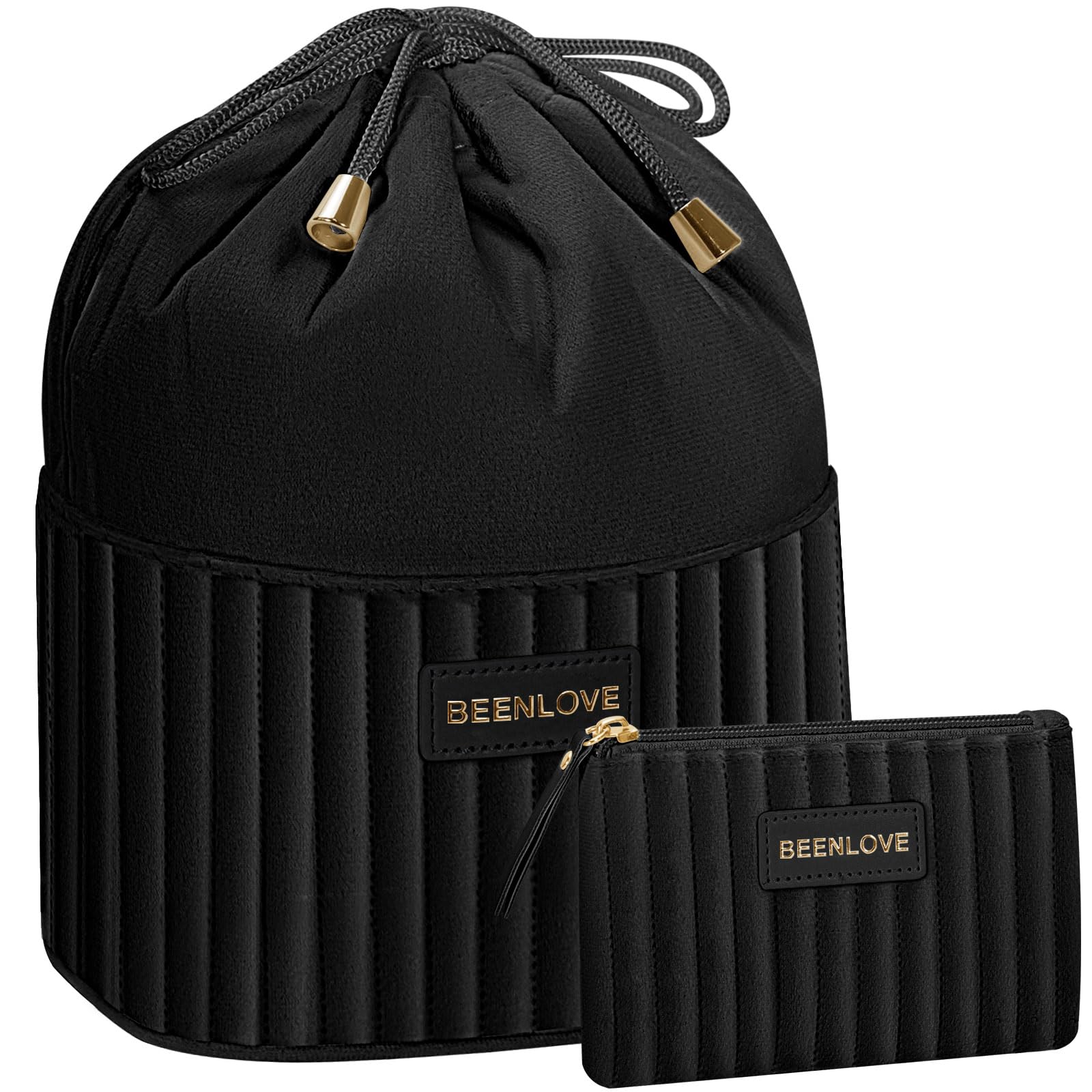 NYLGOXITK Personalized striped makeup bag, portable toiletry bag perfect for beach and villa pool vacations. Custom stor — beauty deal on Shopping With Noya