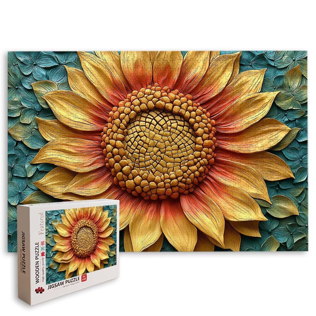 Puzzle Girasole, Puzzle 5000 Pezzi Adulti per Decor, Regalo Donna -8632