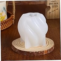 Vista 8 de Molde de vela de silicona para hacer velas, juego de 4 moldes de vela de silicona, rotación de ondas, molde de silicona 3D para hacer velas, jabón
