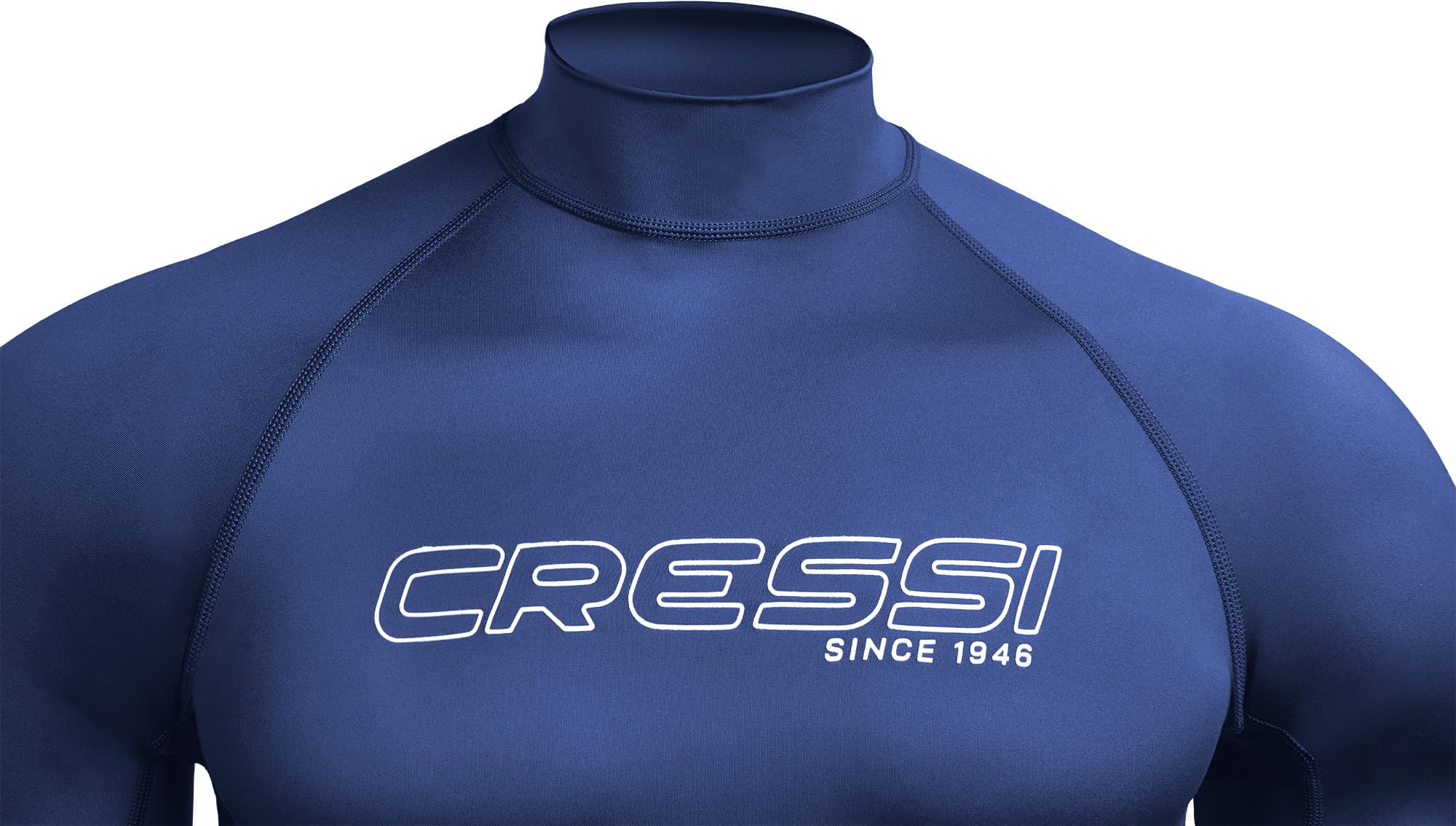 Cressi Sentinel Man Camiseta de Manga Corta Protección Solar UPF 50+, Sechado Rápido, Natación Surf Buceo Pesca Playa Piscina y Deportes Acuáticos Hombre