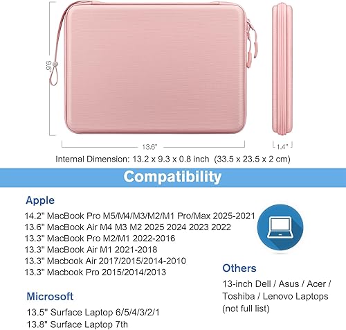 Vista 91 de FINPAC Funda rígida para laptop de 15.3 pulgadas MacBook Air M4 A3241 M3A 3114 M2 A2941 2025 2024, MacBook Pro M4/M3/M2/M1 Pro/Max, funda Negro