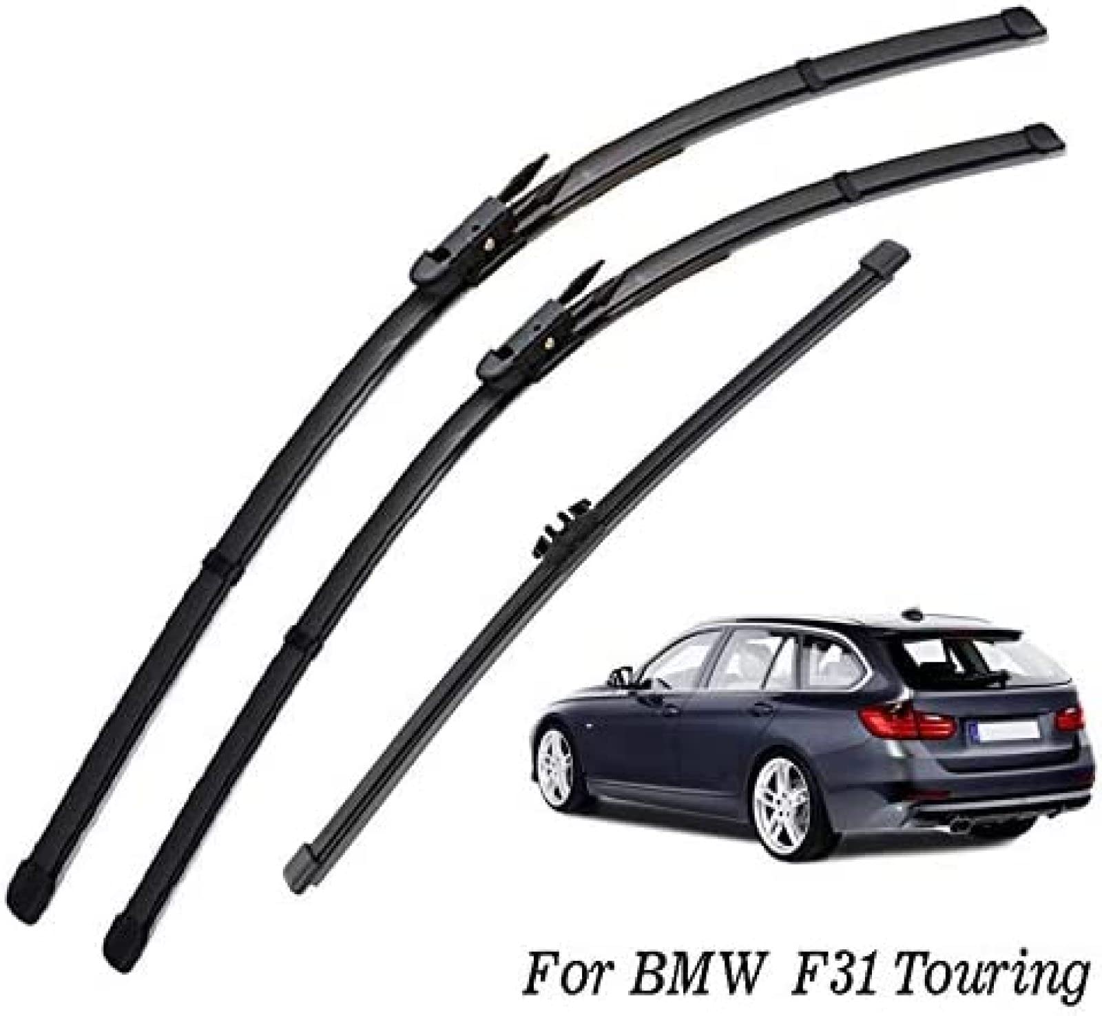Spazzole tergicristalli Anteriori e Posteriori, per BMW Serie 3 F31 Touring 2011-2019, spazzole tergicristallo Auto tergicristallo finestrino Auto