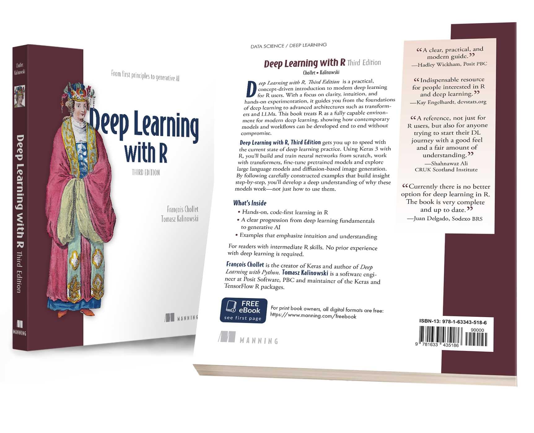 Deep Learning with R, Third Edition: From First Principles to Generative AI