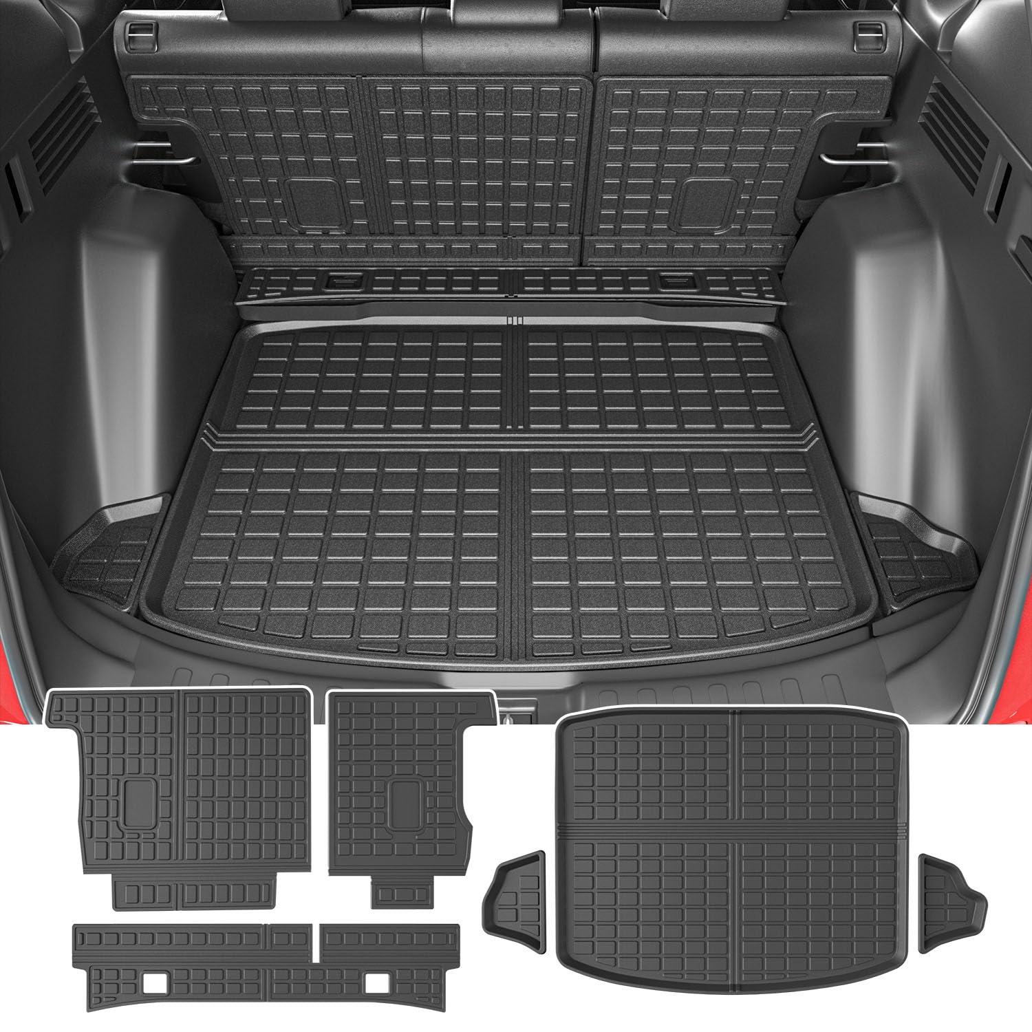 Utiiy Cargo Liner Fit For 2017-2022 Honda CRV Fuel Model, Cargo Mat TPE Trunk Mat All Weather Trunk Liner Replacement For 2017 2018 2019 2020 2021