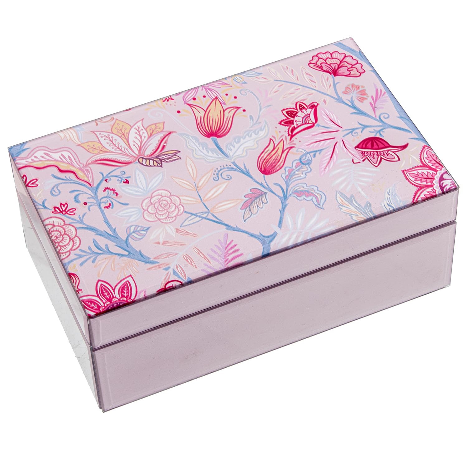 Boîte à bijoux cristal rose fleurs le cadeau romantique idéal pour femme