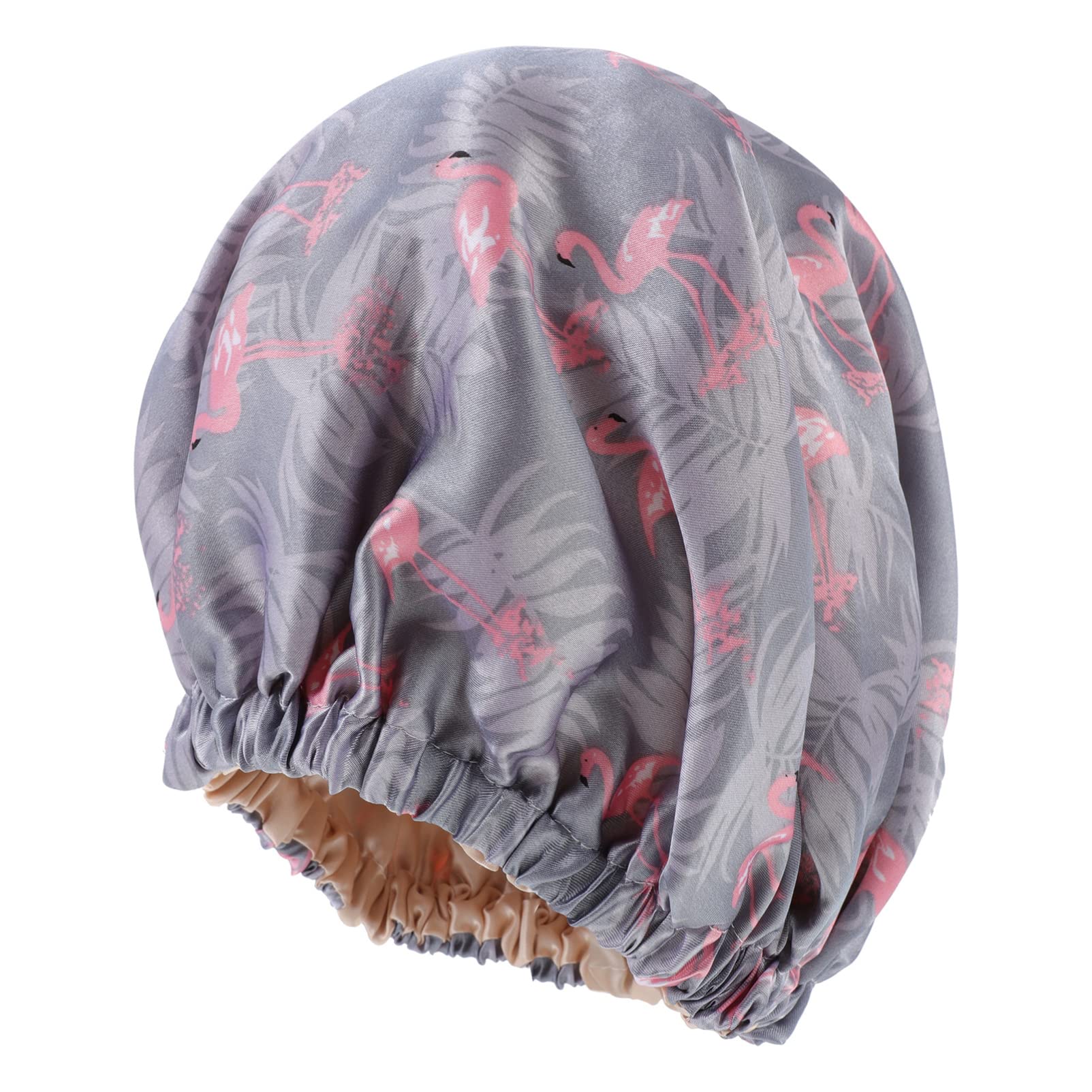 FRCOLOR 7pezzi Cappello Da Notte Satinato Doppio Per Donne Cappello Per Dormire e Dei Design Per Ricci e Lunghi Utilizzabile Durante Makeup e Yoga