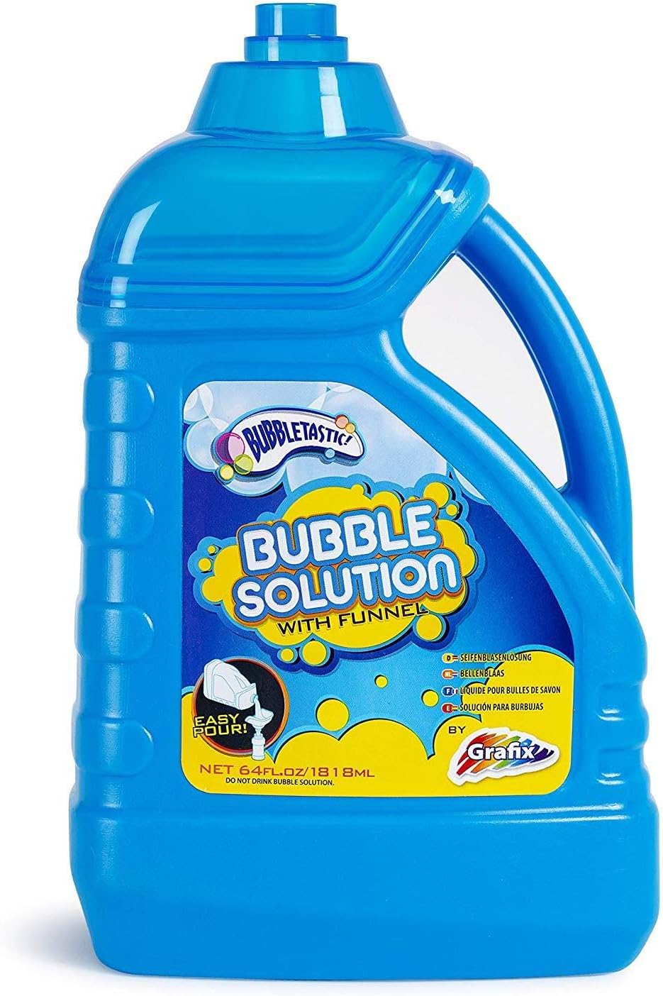 Grafix Bubble Solution Bottle 1.8 litres Large Bubble Mixture for