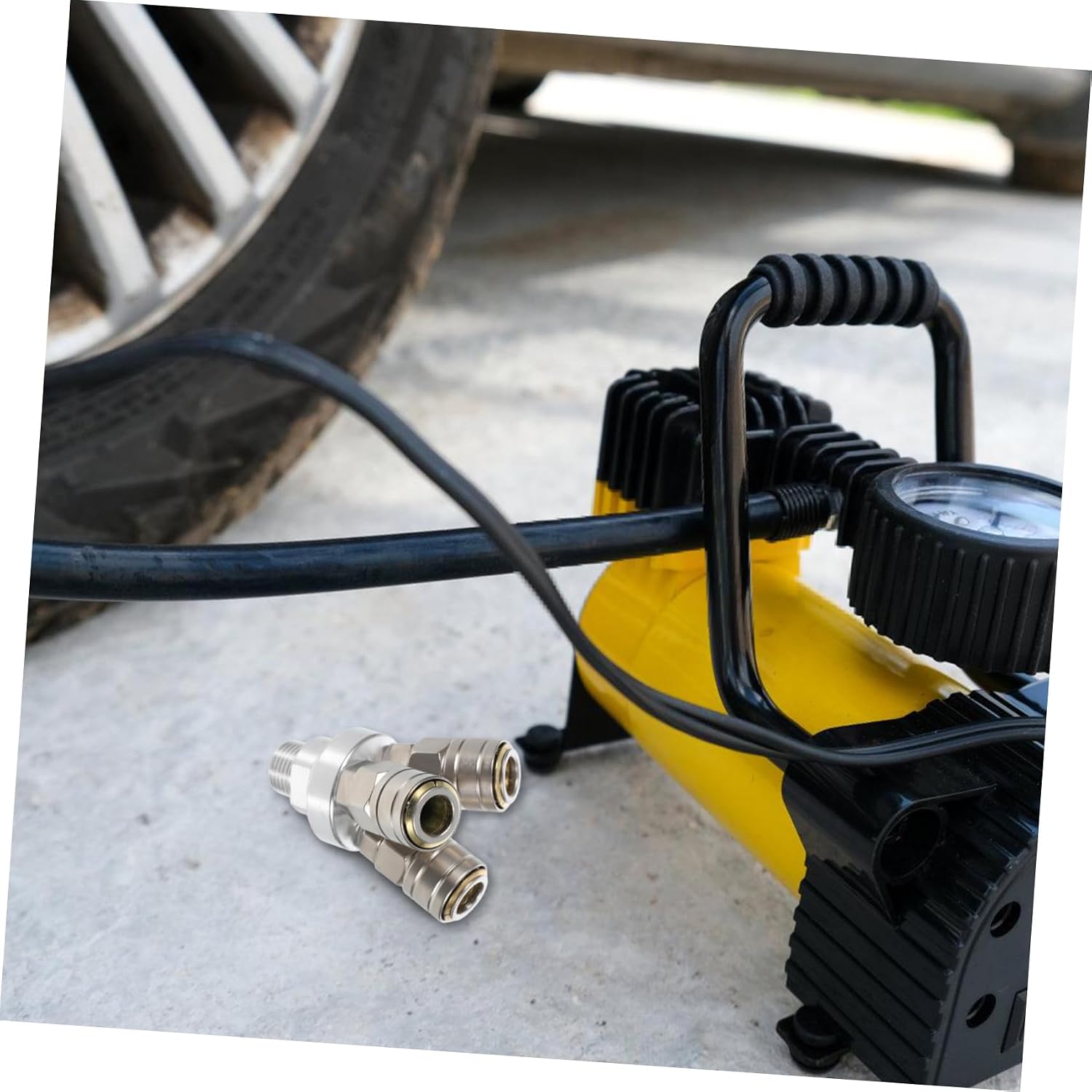 Self-locking Pneumatic Joint Air Manifold Splitter Quick Connect Fitting Air Compressor Hose Connector