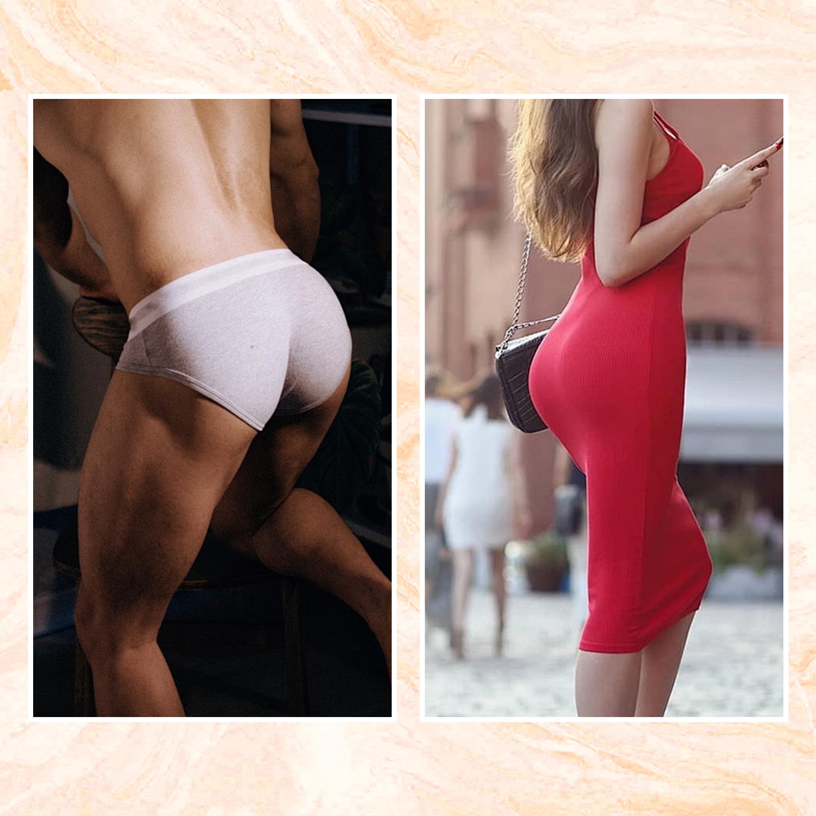 Minaky Crossdresser Culotte Silicone Réaliste avec Cathéter, Pantalon en Silicone Triangle, Culotte Gaff transgenre de féminisé pour Hommes,Blanc