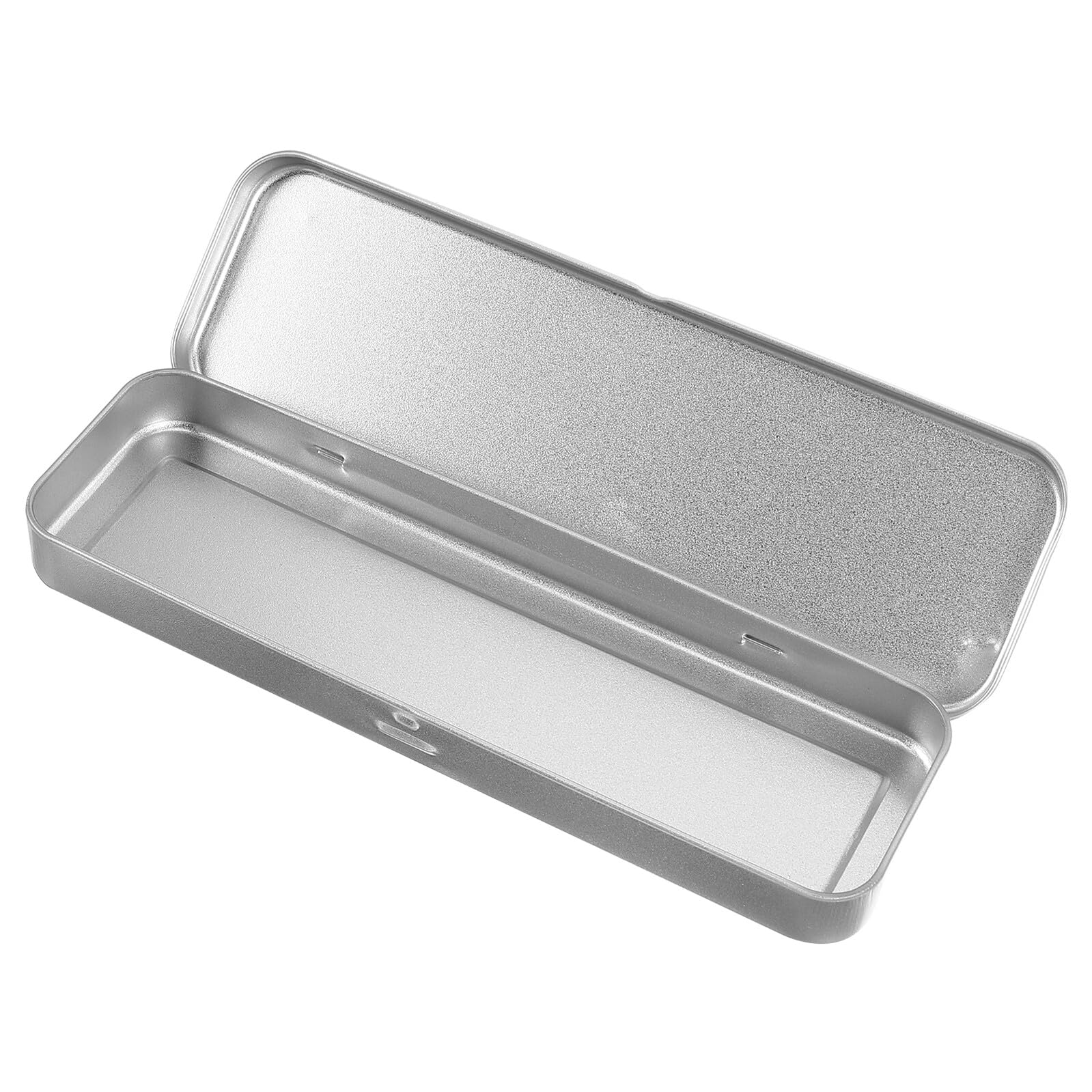 Astuccio in Latta Portapenne per Ragazzo Ragazza, Scatola di Metallo Rettangolare 21,5x6x2 Cm, Custodia Durevole per Matite e Cancelleria Scuola