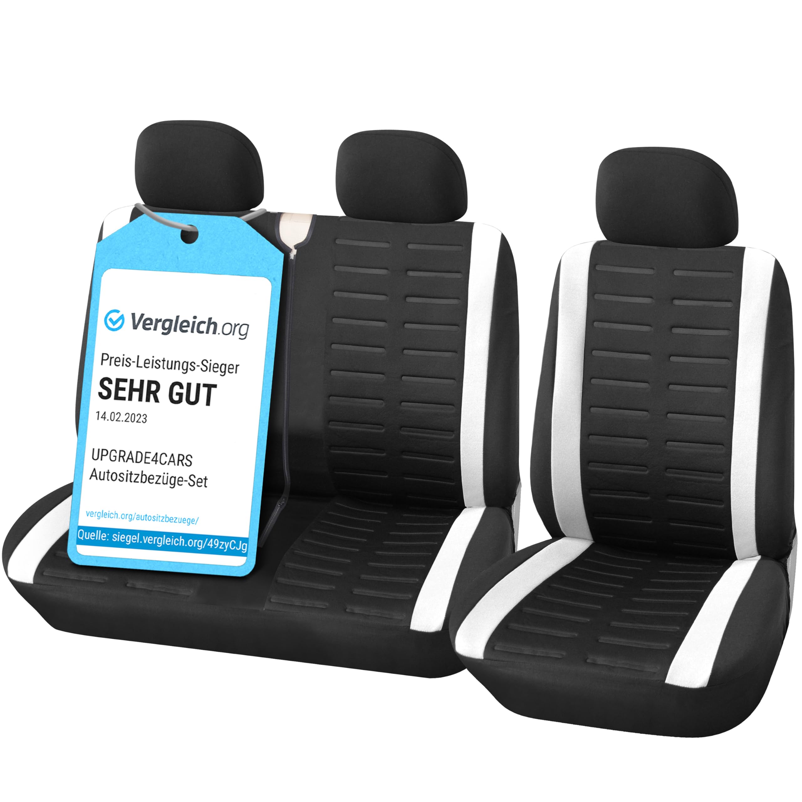Upgrade4cars Fundas Asientos Coche Universales Negro | Cubre Universal | Protector de Asiento Delantero para Delantero y Trasero | Accesorios Interior Decoracion — view 10
