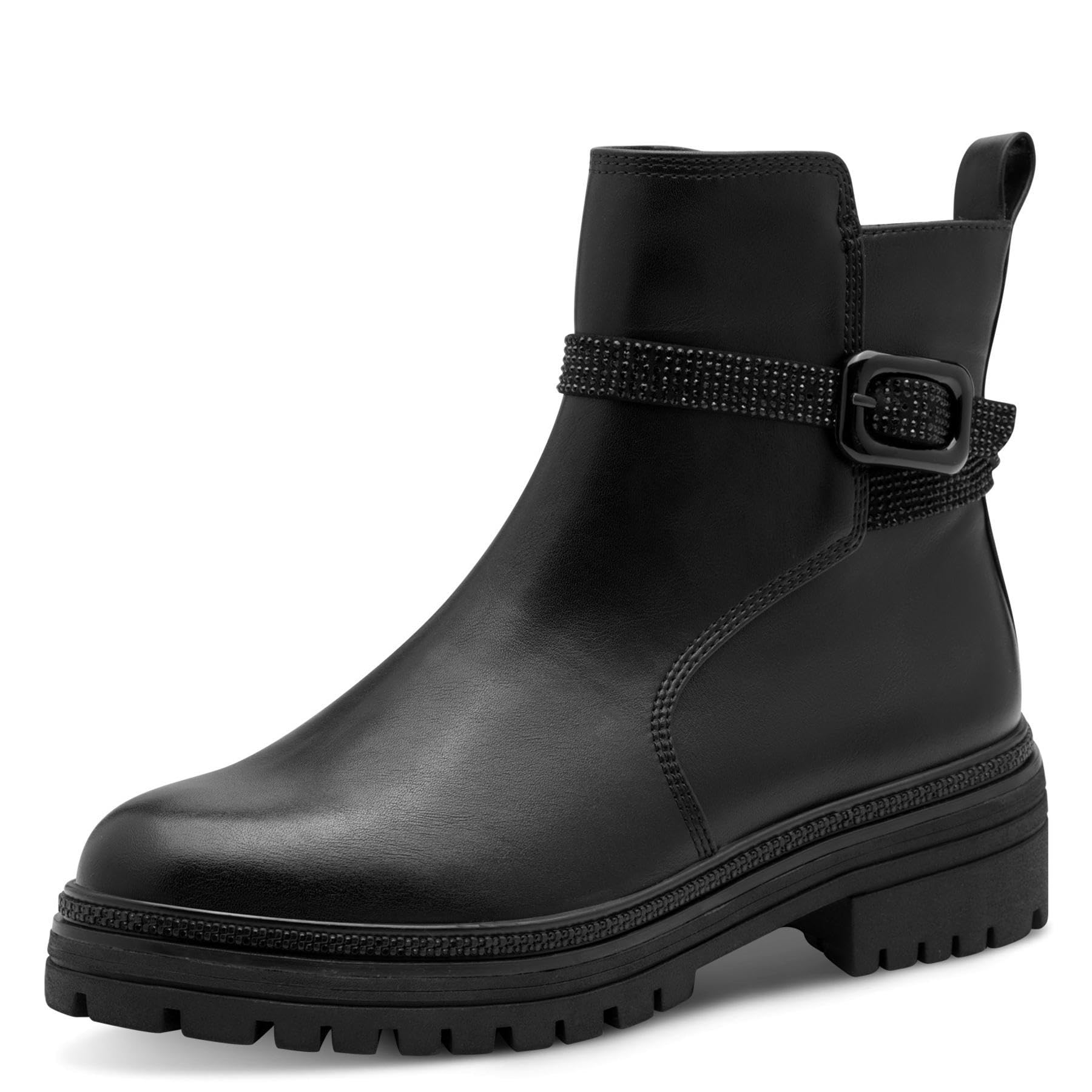 MARCO TOZZI Women's 2-25469-45 Ankle Boots, Black (Black Comb), 7 UK