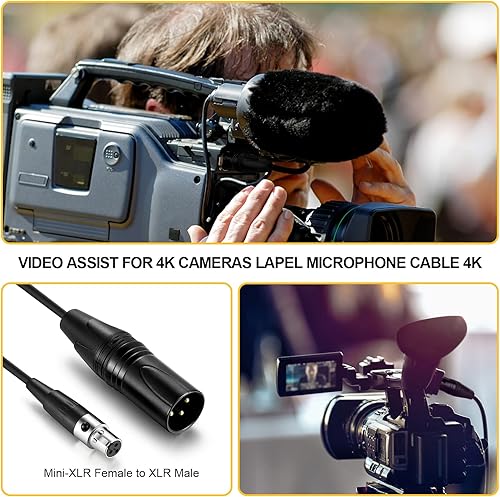 Miniatura 28 de EBXYA Cables XLR, paquete de 6 cables de micrófono XLR macho a hembra, cable de altavoz XLR equilibrado de 3 pines, cable de micrófono multicolor