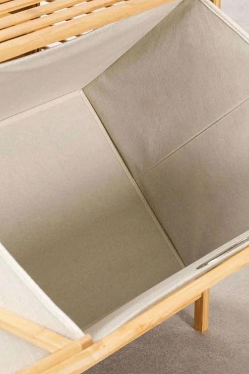 Digithome Bambu XL Kirli Sepetli 3 Raflı Çok Amaçlı Banyo Düzenleyici Çamaşır Sepeti Organizer DB-0011
