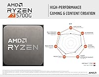 Vista 4 de Procesador de escritorio AMD Ryzen™ 7 5700G de 8 núcleos, 16 hilos con gráficos Radeon™