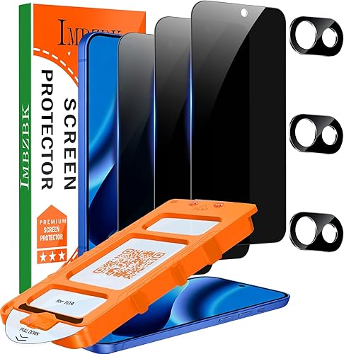 IMBZBK [Eliminación automática de polvo] Protector de pantalla de privacidad para Google Pixel 10a [6.3 pulgadas] Accesorios privados antiespía,