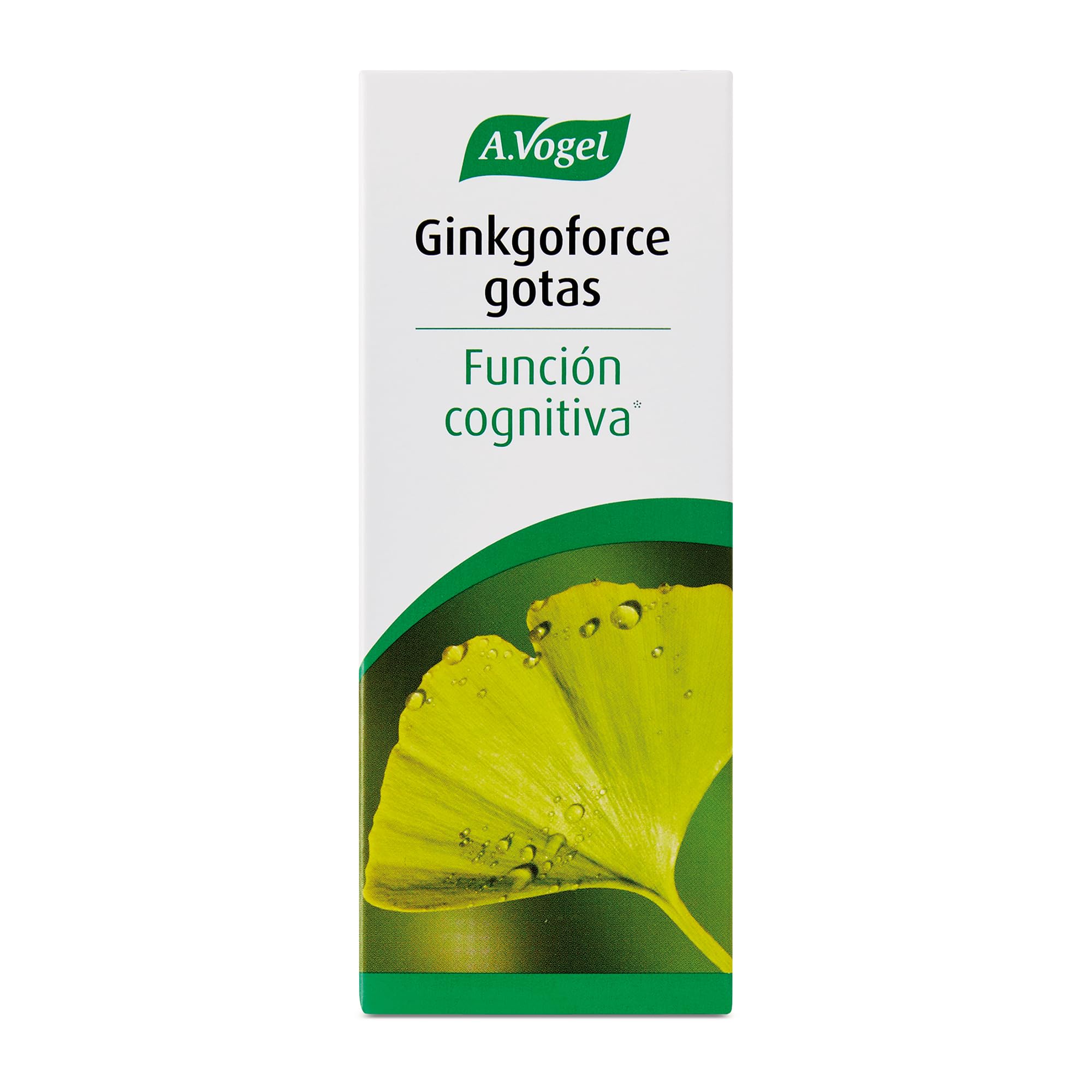 A.Vogel Ginkgoforce | Apoyo Cognitivo Natural | Memoria y Función Mental | Extractos Frescos de Ginkgo Biloba | Producto Suizo | Ingredientes Activos de Plantas Frescas | 100 ml