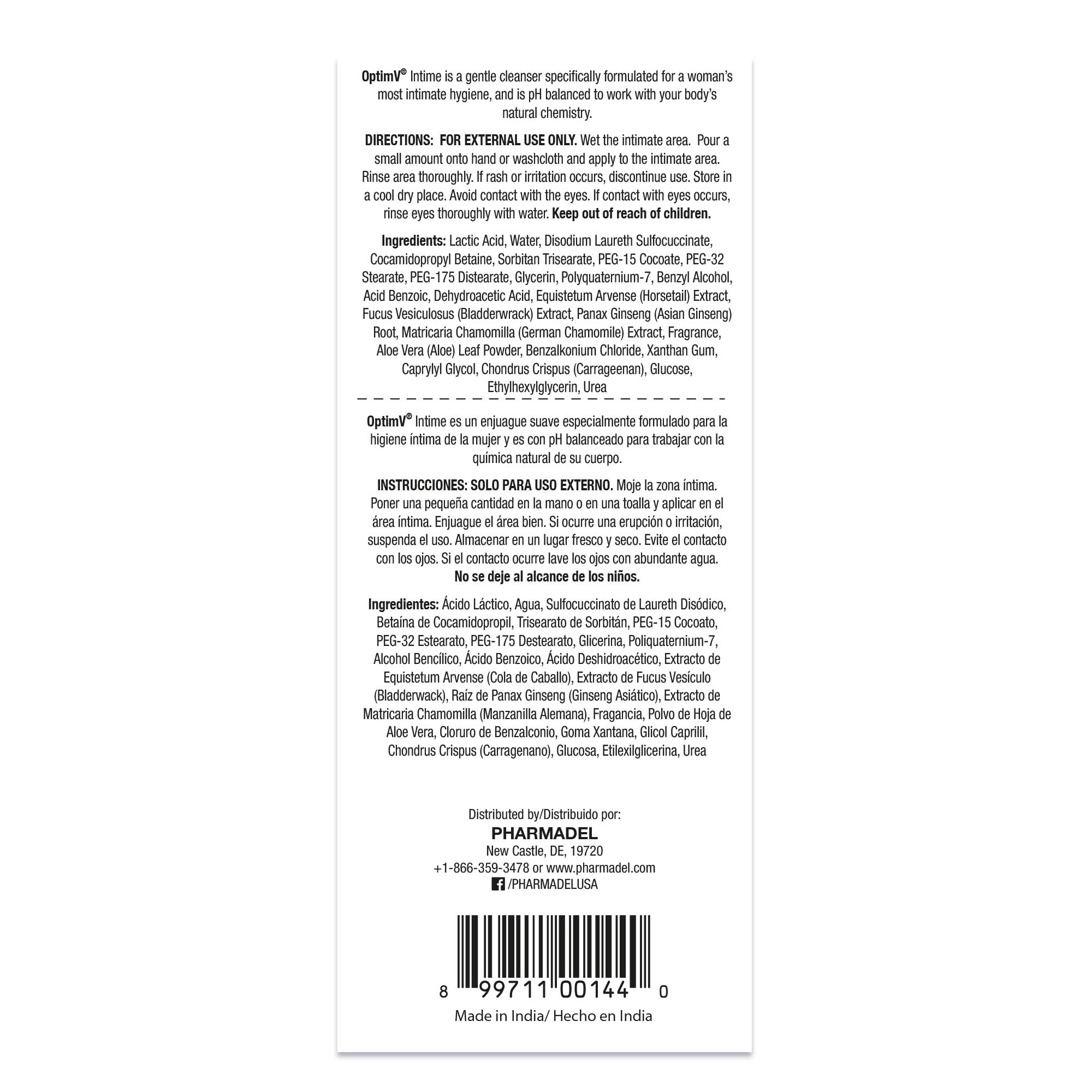 Feminine Wash – 11.8Fl Oz Feminine Intimate Cleansing Wash – Ultra-Gentle Chamomile Formula – pH Balanced – Unpleasant Odor Block – Ideal for All-Day Freshness