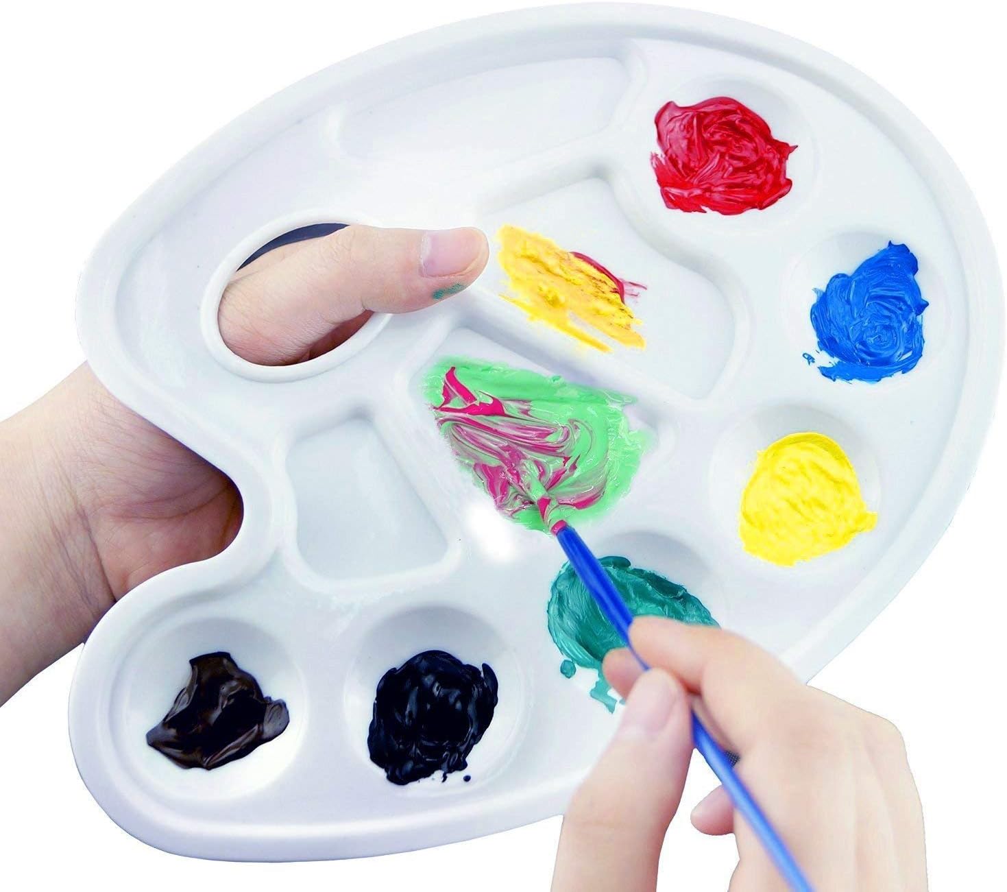 Acrylic Paint Set - Non Toxic Paints for Beginners, Kids, Students and Professional Artists 12x12 ml Rich Pigment Vibrant Colors - Perfect for Canvas, Wood, Clay, Fabric, Ceramic, Nail Art and Crafts