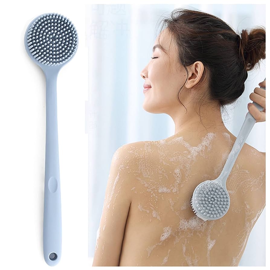 ボディスクラバー シリコン ボディケア ソフトシリコン 入浴 お風呂 Amazon | シリコンバックスクラバー 長いハンドル付き シャワー