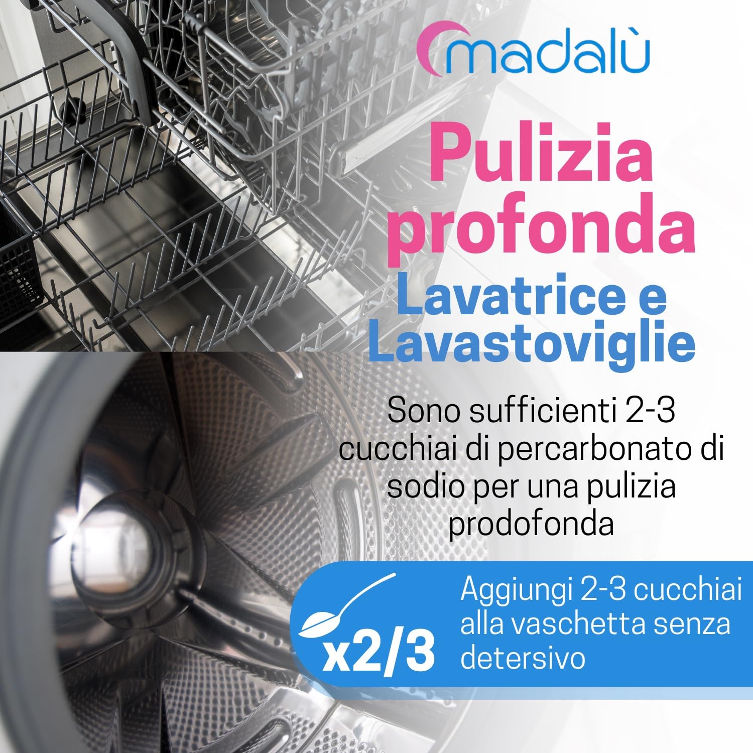 Percarbonato di Sodio per Bucato Puro (4,5 Kg, 770 Lavaggi) Smacchiatore Bucato Azione Sbiancante Igienizzante Naturale, Antimuffa, Professionale Busta Richiudibile - IN OMAGGIO 50gr di Acido Citrico