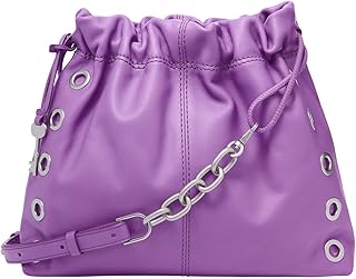 Gigi Drawstring Shoulder Bag Bright Purple