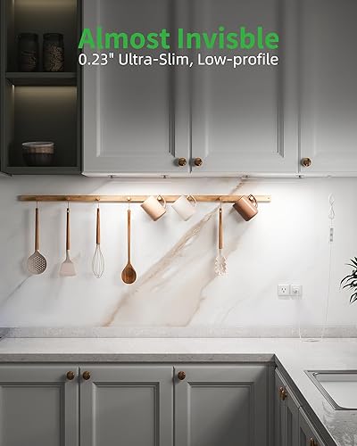 Miniatura 2 de Enchufe de iluminación para debajo del gabinete, luces regulables debajo de la encimera para cocina, 3 piezas de 12 pulgadas, tira de luz LED USB