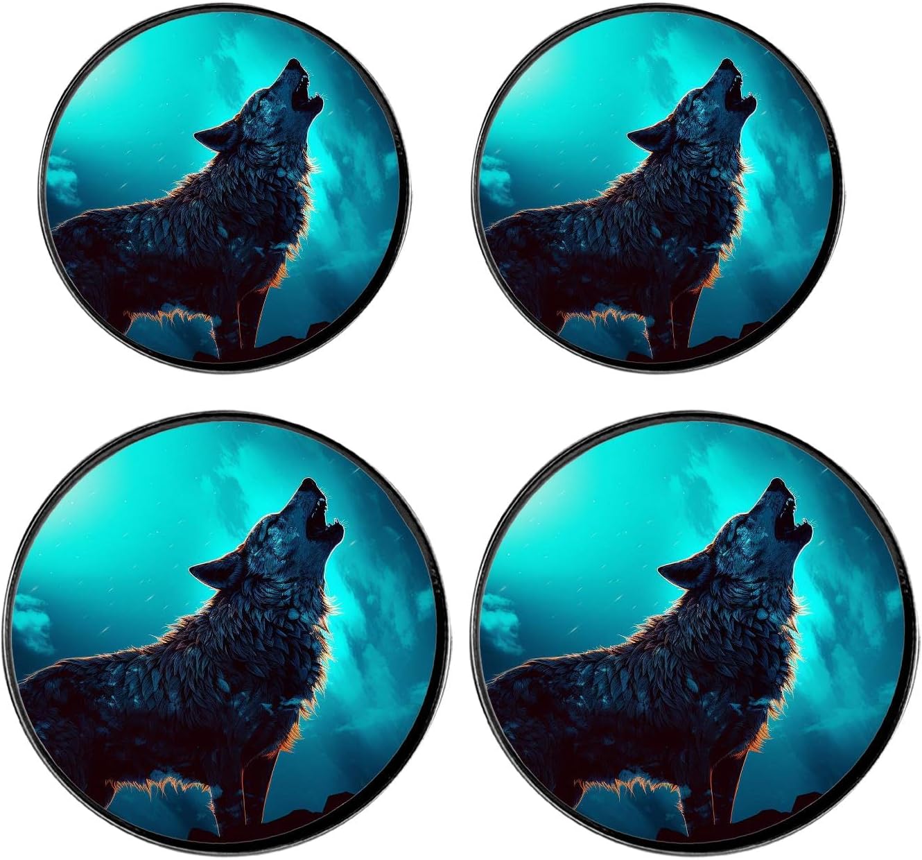 Fruit Strawberry Multicolor Set of 4 Stove Burner Covers - Premium Round Electric Stove Range Protectors,8 IN & 10 IN