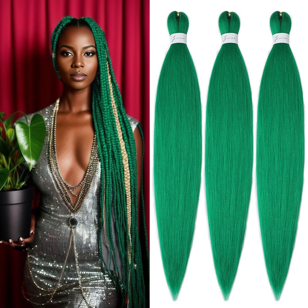 YDDM Capelli Per Treccine Africane Rosa Extension Treccine Texture Yaki Easy Install per Principianti 20 Pollici 3 Pezzi Capelli Leggeri e Naturali per Box Braids, Twist e Crochet — view 7