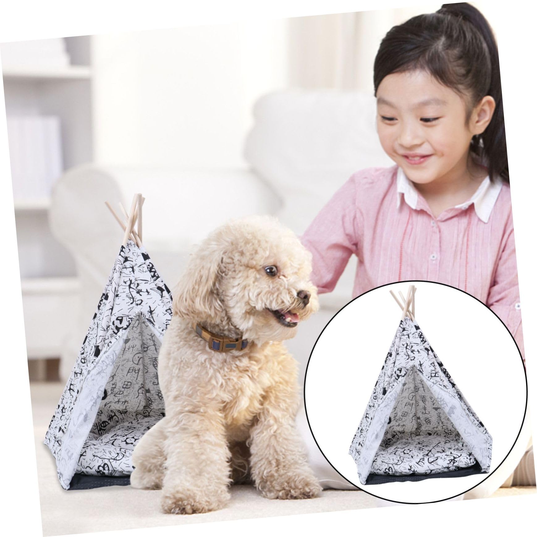 ibasenice Tente pour Chien pour Chien Abri Portable pour Animaux De Compagnie Lit pour Chat