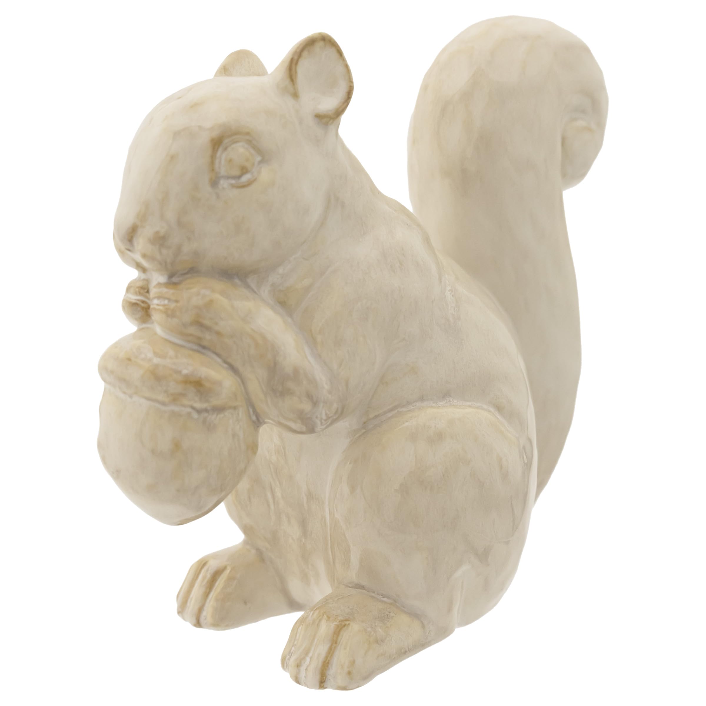 Boston International Statue Tabletop Figurine Fall Thanksgiving Decorations, 8", Beige Squirrel