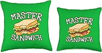 Vista 3 de SAMMICH KING SANDWICH GIFTS Expert Sandwich Maker-Pimento - Almohada de queso a la parrilla, 18 x 18 pulgadas, multicolor
