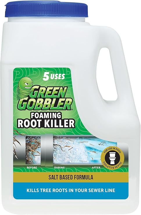 Amazon.com: Green Gobbler, FOAMING Root Killer | Kills Tree Roots in ...