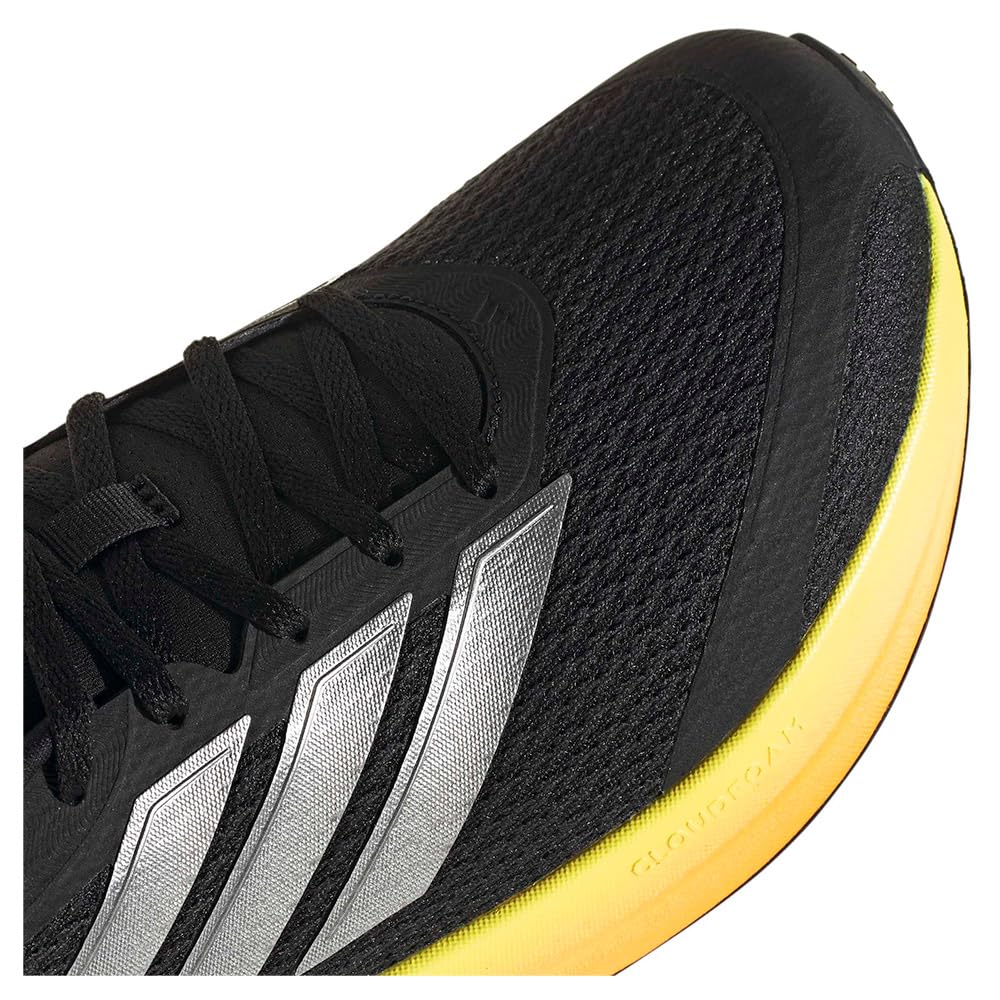 adidas Scarpe Uomo Donna Unisex Runfalcon 6 Taglia 42 25.9cm Running Jogging Nero Grigio Giallo